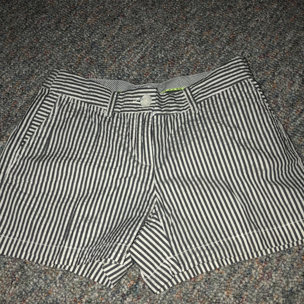 Crown & Ivy seersucker shorts.